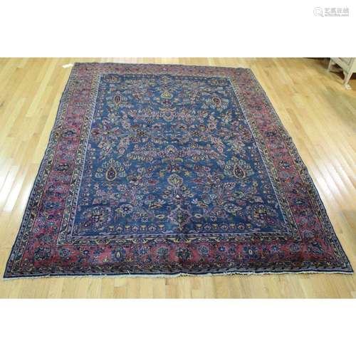 Antique & Finely Hand Woven Sarouk Style Carpet .