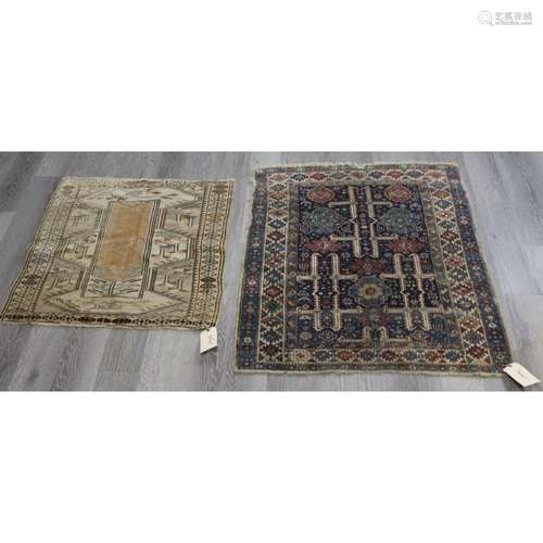 2 Antique and Finely Hand Woven Carpets.