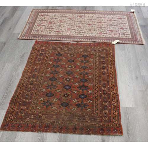 2 Antique and Finely Hand Woven Carpets.