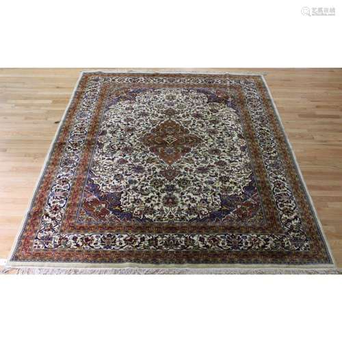 Vintage And Finely Hand Woven Carpet.