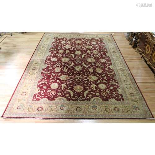 Vintage And Finely Hand Woven Roomsize Carpet