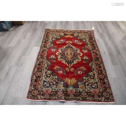 Antique And Finely Hand Woven Carpet .