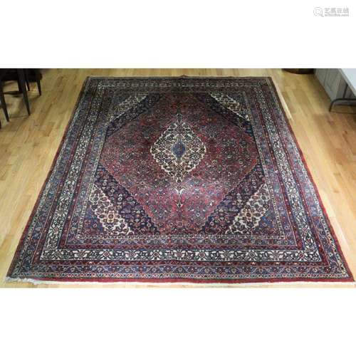 Antique And Finely Hand Woven Carpet.