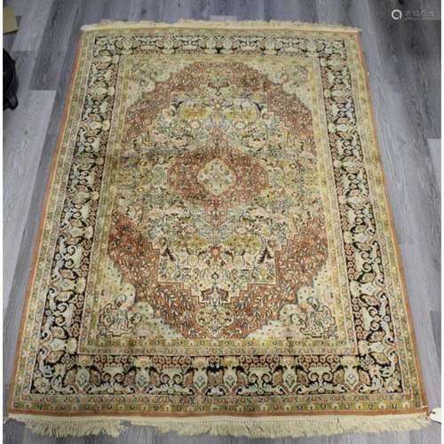 Vintage And Finely Hand Woven Carpet