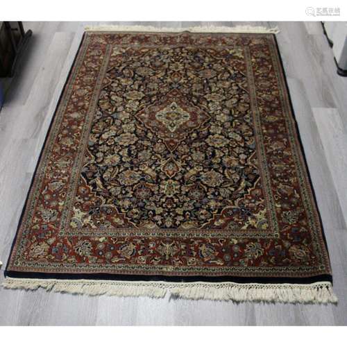 Vintage And Finely Hand Woven Carpet