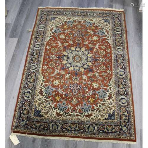 Vintage And Finely Hand Woven Carpet