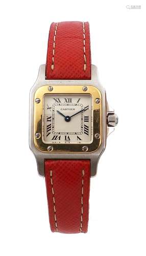 CARTIER Santos Vers 2000 Ref 44275 N° 1057930 Montre bracele...