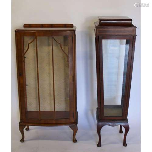 2 Antique Vitrines / Show Cabinets.