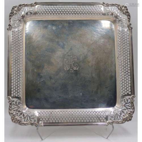 STERLING. Early 20th C Gorham Sterling Tray.