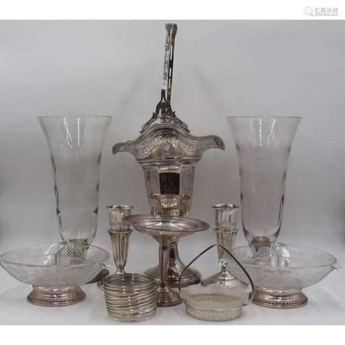 STERLING. Assorted Silver Tablewares.