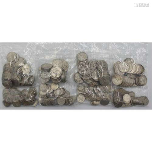 BULLION. Pre 1965 American Junk Silver Grouping.