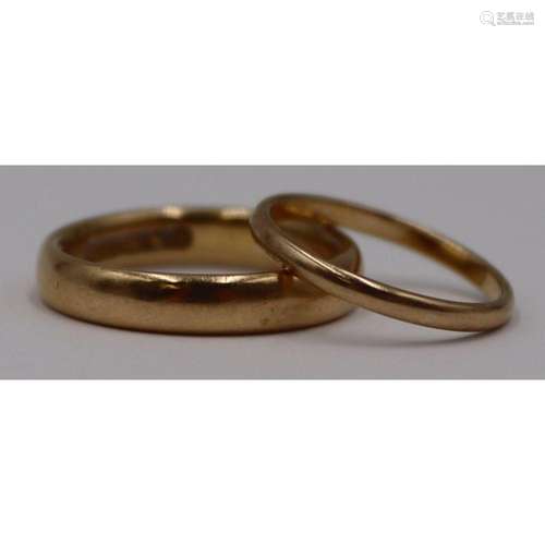 JEWELRY. 18kt and 14kt Gold Wedding Bands.