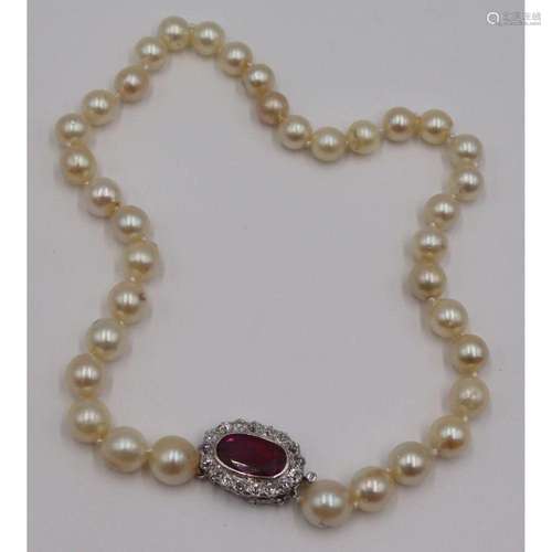 JEWELRY. Pearl, Diamond, Colored Gem and 14kt Gold