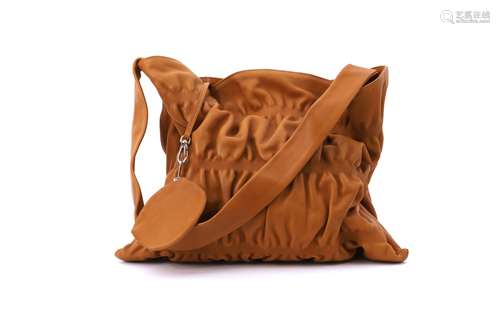 Lupo Sac en cuir Camel à une anse. Porte monnaie assorti Fab...