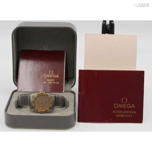 JEWELRY. Men's Omega Constellation Two-tone Watch.