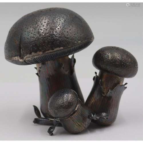 STERLING. M. Buccellati Sterling Mushroom Shakers.