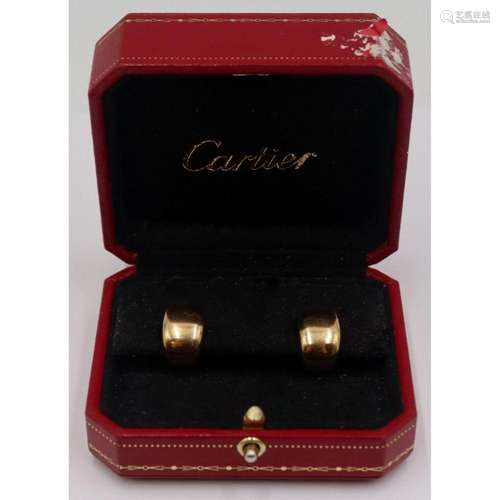 JEWELRY. Pair of Carter 18kt Gold Ear Clips.