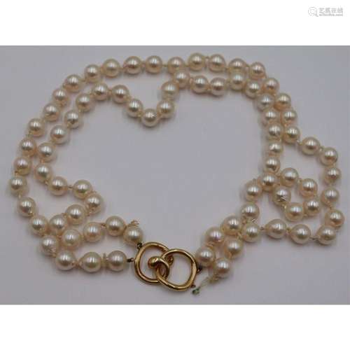 JEWELRY. Angela Cummings Pearl and 18kt Gold