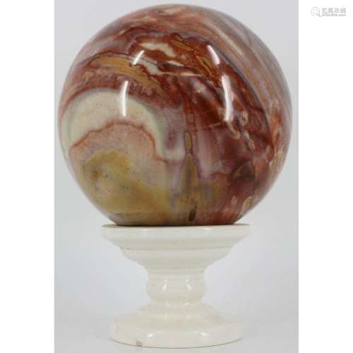 FOSSIL. Polished Petrified Wood Sphere.