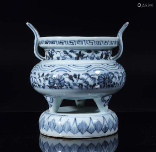 Blue and White Incense Burner