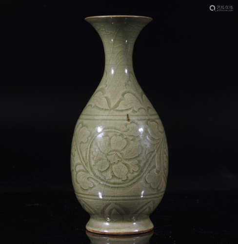 Cizhou Ware Peony Pear Vase