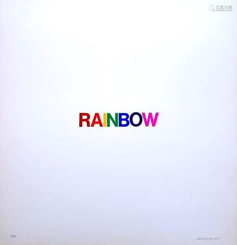 MAURIZIO NANNUCCI (1939, Firenze) [Italia] "Rainbow&quo...