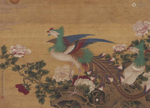 Chinese Bird-And-Flower Painting by Lyu Ji