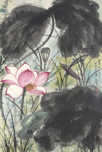 Chinese Flower Painting by Xie Zhiliu