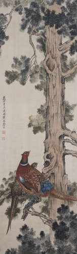 Chinese Bird-and-Flower Painting by Liu Kuiling