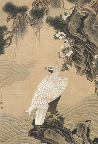 Chinese Bird-And-Flower Painting by Giuseppe Castiglione