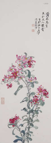 Chinese Flower Painting by Zhang Daqian