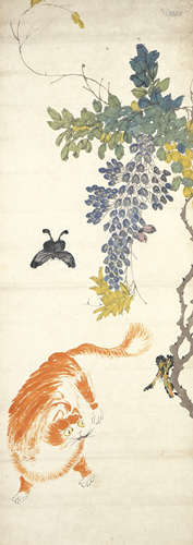 Chinese Cat Painting