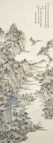 Chinese Landscape Painting by Wang Shimin