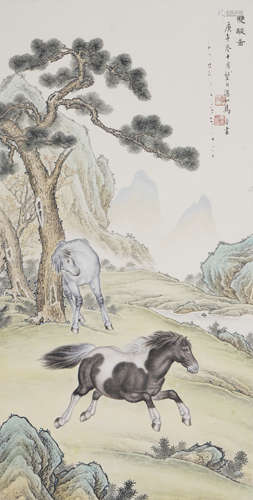 The Horse，Painting by Ma Jin