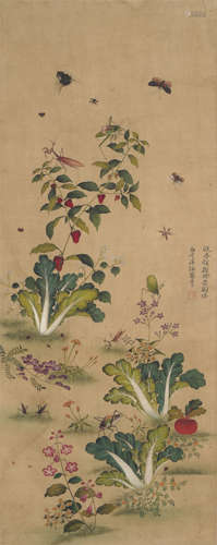 Chinese Flower Painting by Yun Shouping