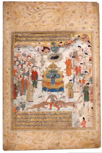 BAHRAM GUR PROVES HIS RIGHT TO THE THRONE OF IRAN SAFAVID SH...