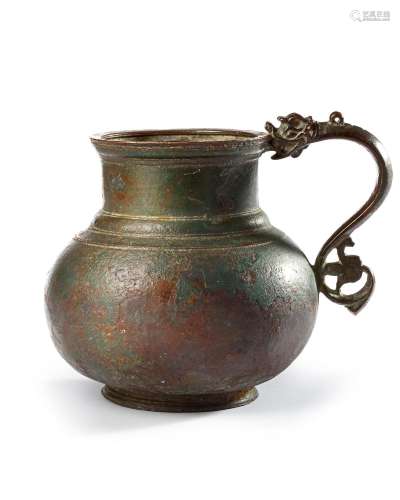 A TIMURID DRAGON-HANDLED JUG, CENTRAL ASIA, LATE 14TH- EARLY...