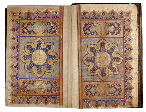 ALARGE ILLUMINATED QURAN, COPIED BY 'ALA'-AL-DIN M...