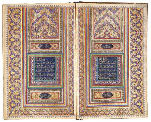 AN ILLUMINATED QURAN, PERSIA, LATE 19TH-EARLY 20TH CENTURY