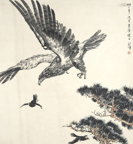 The Eagle，by Xu Beihong