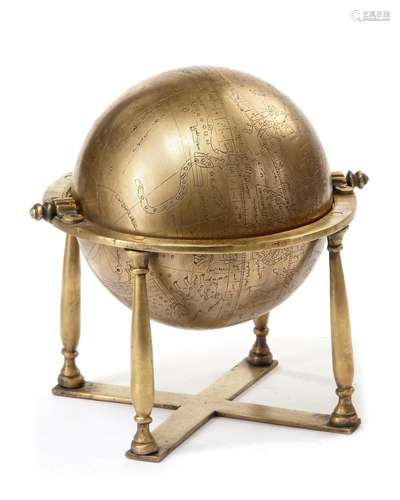 A CELESTIAL GLOBE, MADE BY MUGHAL ASTROLABIST MUHAMMAD SALIH...