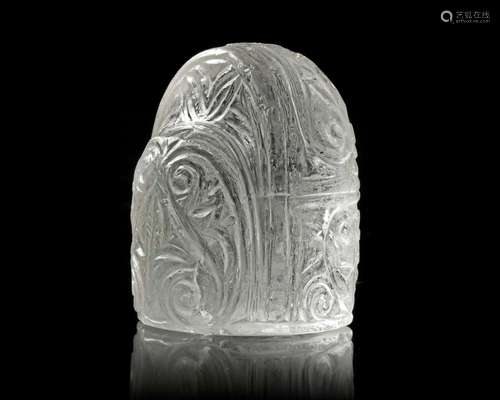 A KING (SHAH) ROCK CRYSTAL CHESS PIECE, IRAQ OR KHORASAN, LA...