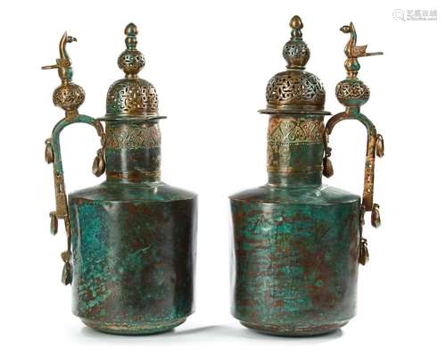 A PAIR OF LARGE JUGS, KHORASAN, CENTRAL ASIA, 11TH-12TH CENT...