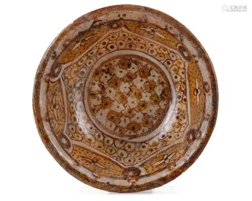 AN ABBASID LUSTRE POTTERY BOWL, MESOPOTAMIA, 9TH CENTURY