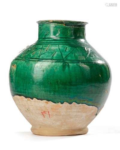 A FATIMID LEAD-GLAZED JAR, EGYPT, 10TH-11TH CENTURY