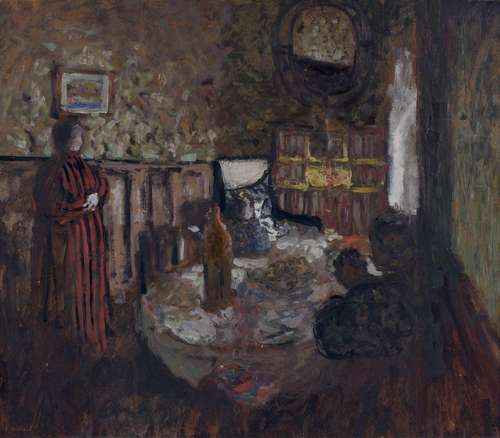 Edouard VUILLARD 1868- 1940 Annette assise entre sa mère et ...