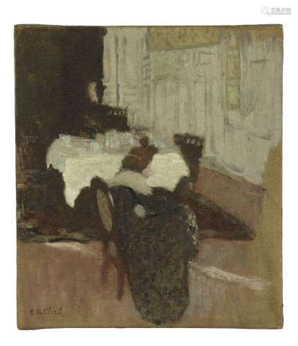 Edouard VUILLARD 1868 - 1940 Femme devant une table servie -...