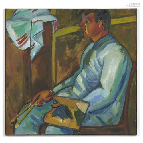 Mikhaïl LARIONOV 1881-1964 Portrait ou Portrait de David D. ...