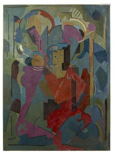 Albert GLEIZES 1881-1953 Deux figures (seconde version) - 19...