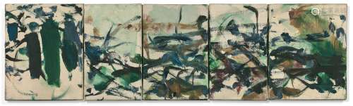 Joan MITCHELL (1925 - 1992) UNTITLED - Circa 1989 Huile sur ...